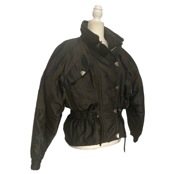 Downhill Racer Jacket 80s Vtg Thermaloft Black - Picture 8 of 9